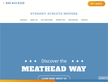 Tablet Screenshot of meatheadmovers.com